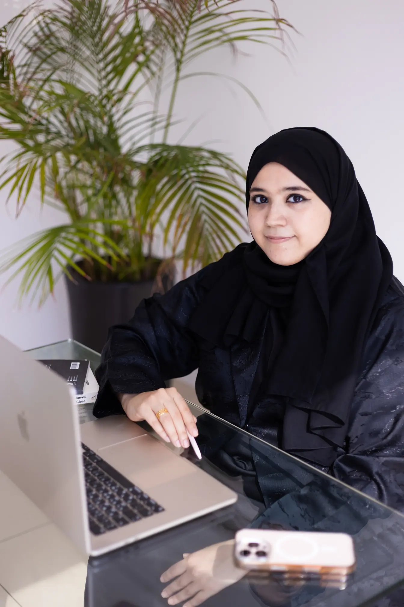 Bouchra Rebiai, founder of aurorahikma, working