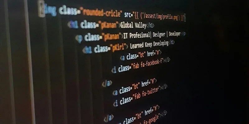 Front-end code on a developer's screen during RTL implementation for an Arabic website